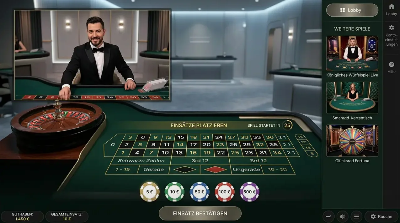 Live Dealer — Rollxo
